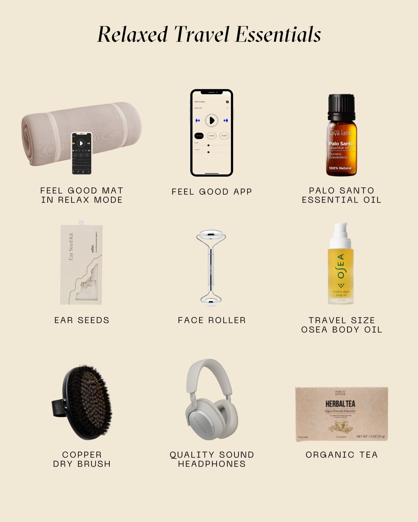 These are always in my travel bags to make sure the trip feels really good. #travelessentials #whattopack #travellessstressful