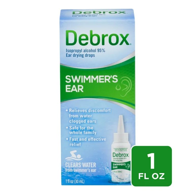 Debrox Swimmer’s Ear Drops, Ear Drying Drops for Adults and Kids, 1 fl oz | Walmart (US)