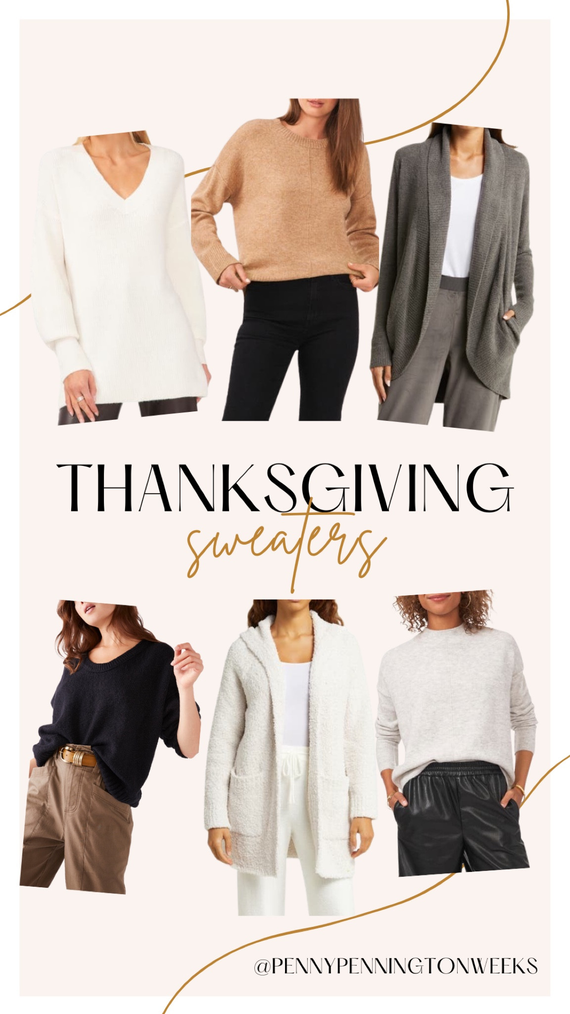Keep it simple this Thanksgiving with a cozy sweater and your favorite leggings or jeans. I’m sharing fall sweaters from some of my favorite brands perfect for the Thanksgiving holiday.

#LTKHoliday #LTKstyletip #LTKSeasonal