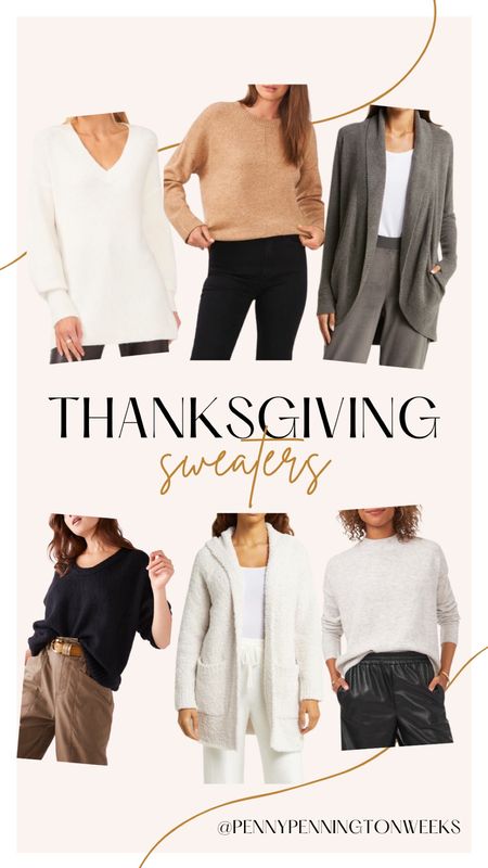 Keep it simple this Thanksgiving with a cozy sweater and your favorite leggings or jeans. I’m sharing fall sweaters from some of my favorite brands perfect for the Thanksgiving holiday.

#LTKHoliday #LTKstyletip #LTKSeasonal