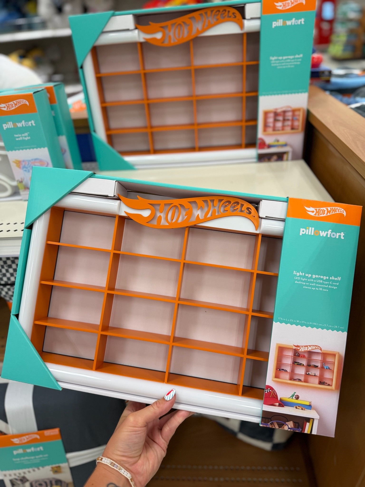 Hot wheels x Pillowfort dream collaboration for boy mom!! Hot wheels x pillowfort retro light up garage shelf. 

#LTKmomlife

#LTKSeasonal #LTKHome #LTKKids