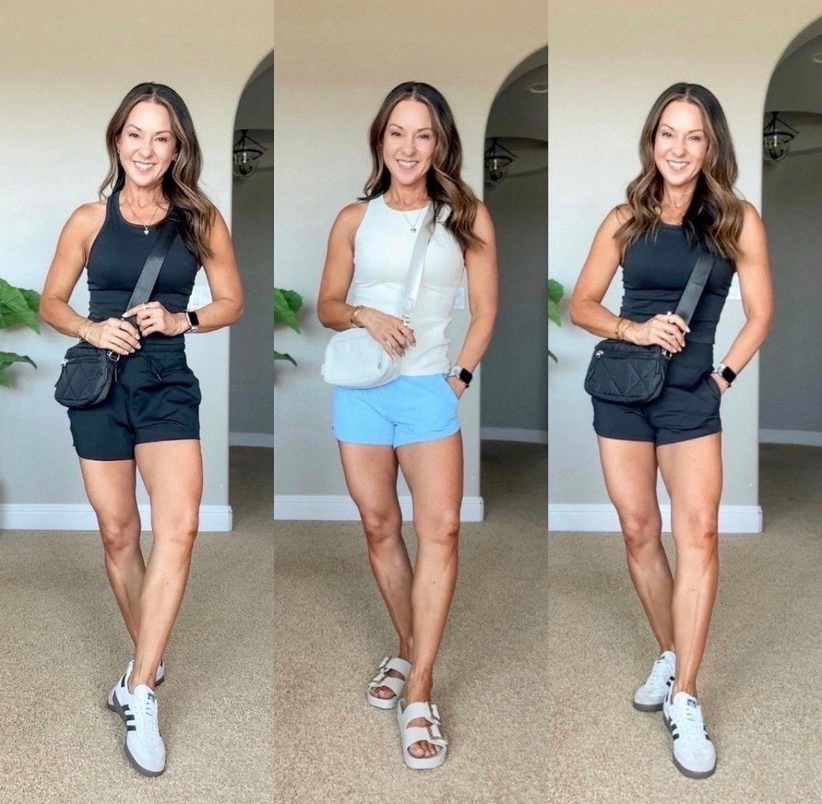 I love having basics like these on hand because they make getting dressed so easy. The tank has a smooth, supportive fit, the shorts are lightweight with pockets and a built-in liner, and you can mix the colors for so many different outfit combinations.

Activewear set, Workout tank, Athletic shorts, Summer activewear, Athleisure outfit, Casual everyday style, Travel outfit, Gym essentials, Amazon activewear, EverydayHolly

#LTKActive #LTKOver40 #LTKPetite