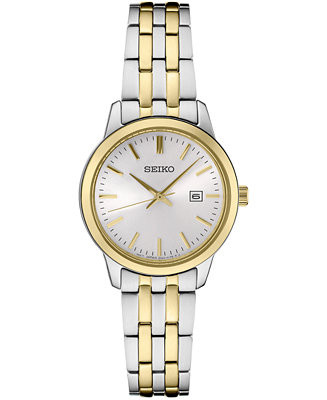 Women's Essential Two-Tone Stainless Steel Bracelet Watch 30mm | Macy's
