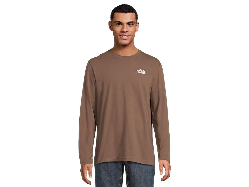The North Face Men's Long Sleeves Evolution T-Shirts Men's T Shirt Smokey Brown : XL, Cotton | Zappos