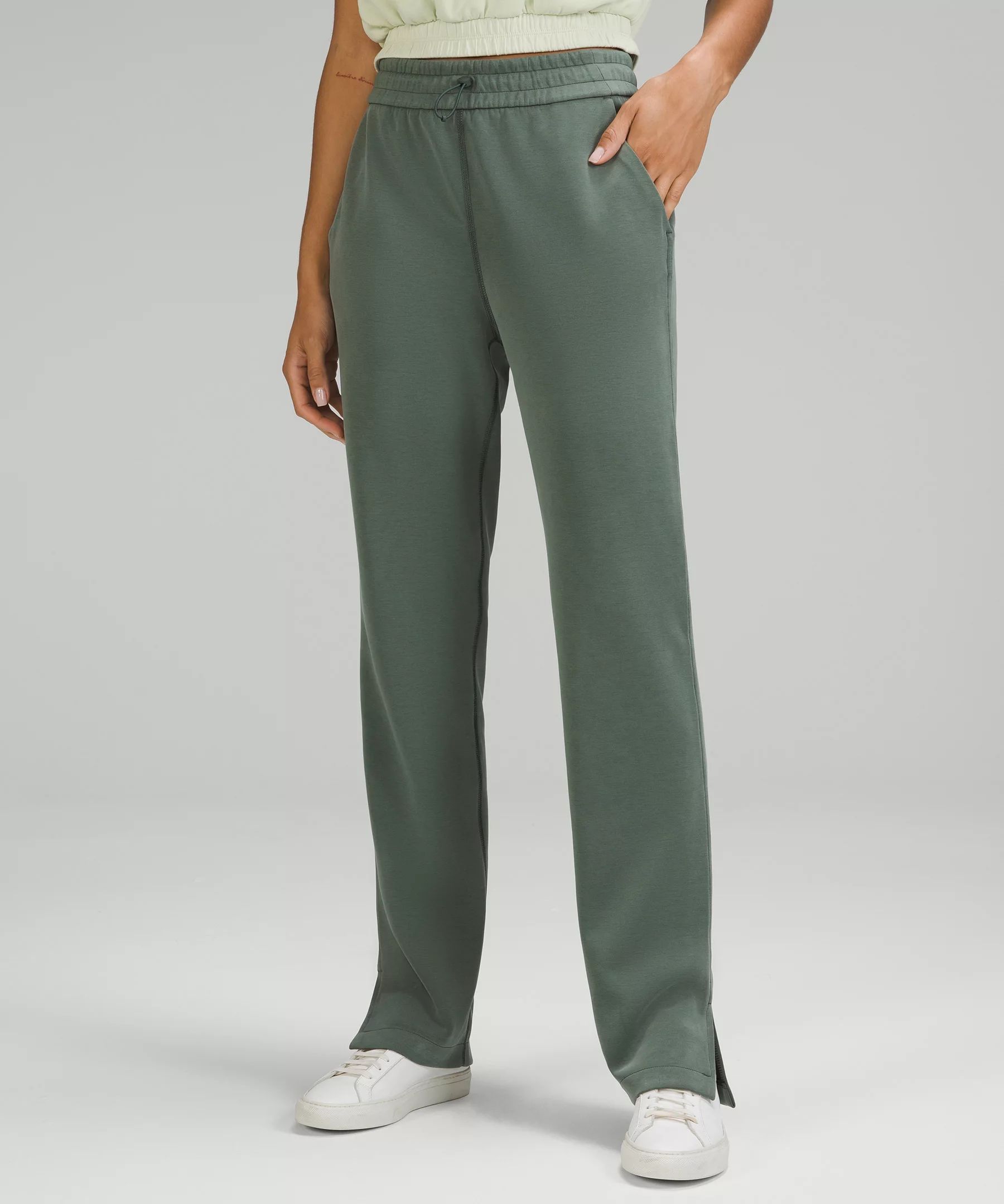 Brushed Softstreme Split-Hem High-Rise Pant | Lululemon (US)