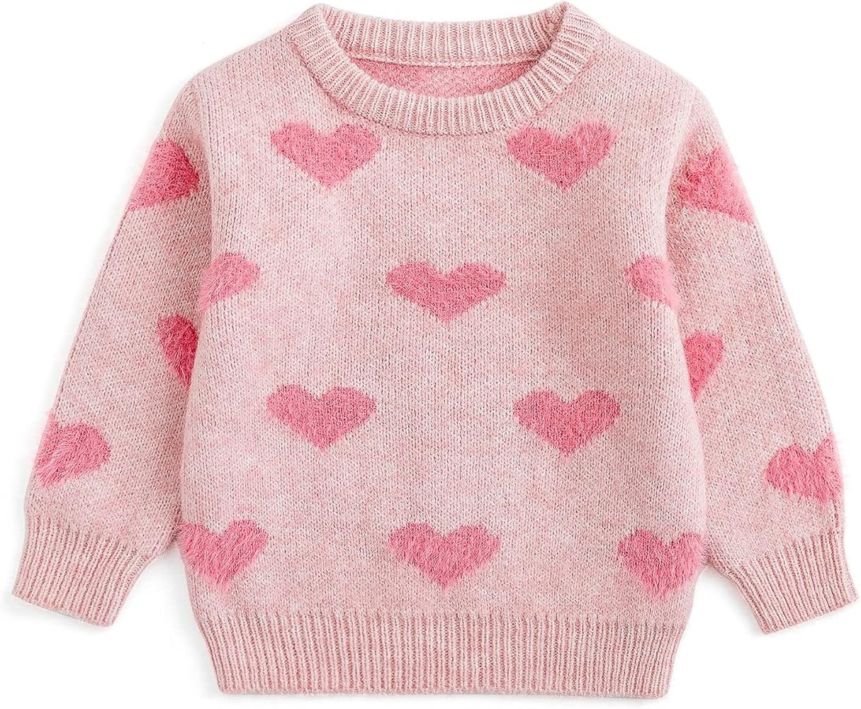 Curipeer Baby Sweater Solid Ruffle Basis Pullover Sweater Turtleneck Longsleeve Fall Clothes for ... | Amazon (US)