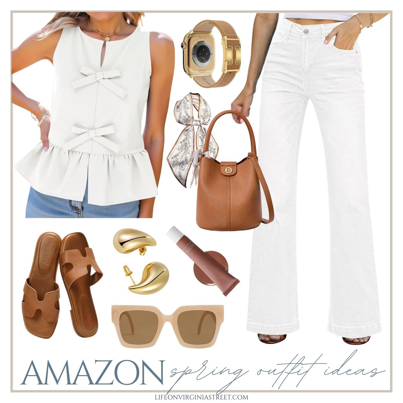 Cute all white outfit for spring with items all from Amazon! Look chic on a budget with these cute outfit finds! #ltkseasonal #ltksalealert #ltkworkwear #ltkmidsize #ltkover40 #ltktall 

 

#LTKSeasonal #LTKSaleAlert #LTKWorkwear