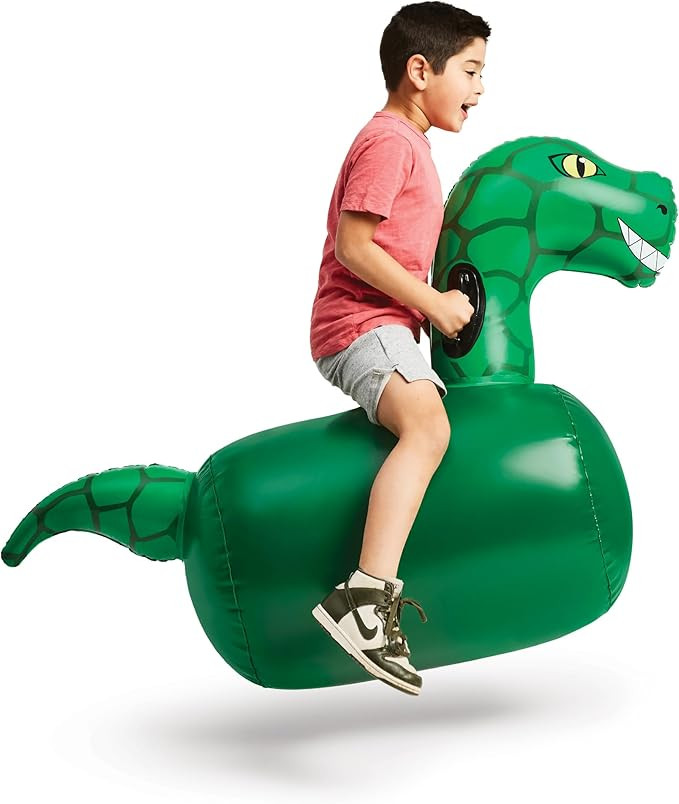 Hearthsong Hop 'n Go Inflatable Bouncing Ride-On, 48" L x 20" W x 42" H, Outdoor Play, Ages 5 and... | Amazon (US)