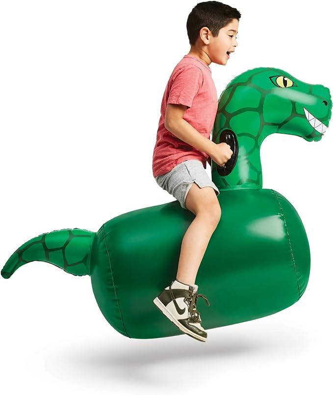 Hearthsong Hop 'n Go Inflatable Bouncing Ride-On, 48" L x 20" W x 42" H, Outdoor Play, Ages 5 and... | Amazon (US)