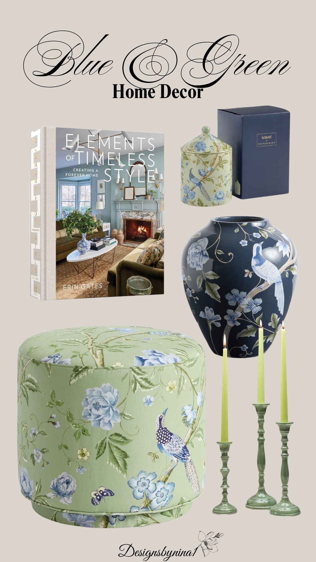 💙💚Gorgeous Blue & Green Home Decor Finds! Blue & Green is one of my favorite color combinations for my home! Both colors will be trending in 2026!! 

2026 Spring & Summer Decor | Home Refresh | Transitional Decor | Traditional Decor | Home Accessories | Classic Blues 

#LTKHome