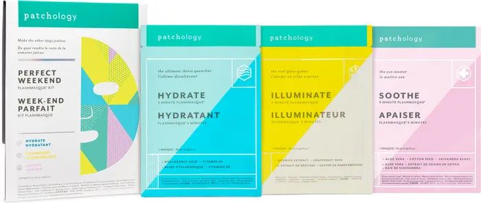 Patchology Perfect Weekend FlashMasque® 5-Minute Facial Sheet Mask Set | Nordstrom | Nordstrom