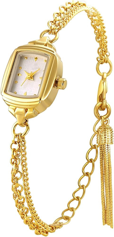 ADSBIAOYE Womens Dainty Rectangle Ultra Thin Waterproof Quartz Watch Ladies Dress Elegant Analog ... | Amazon (US)