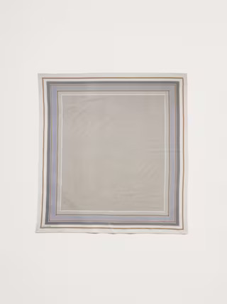 Cotton-Silk Large Square Scarf | Banana Republic (US)