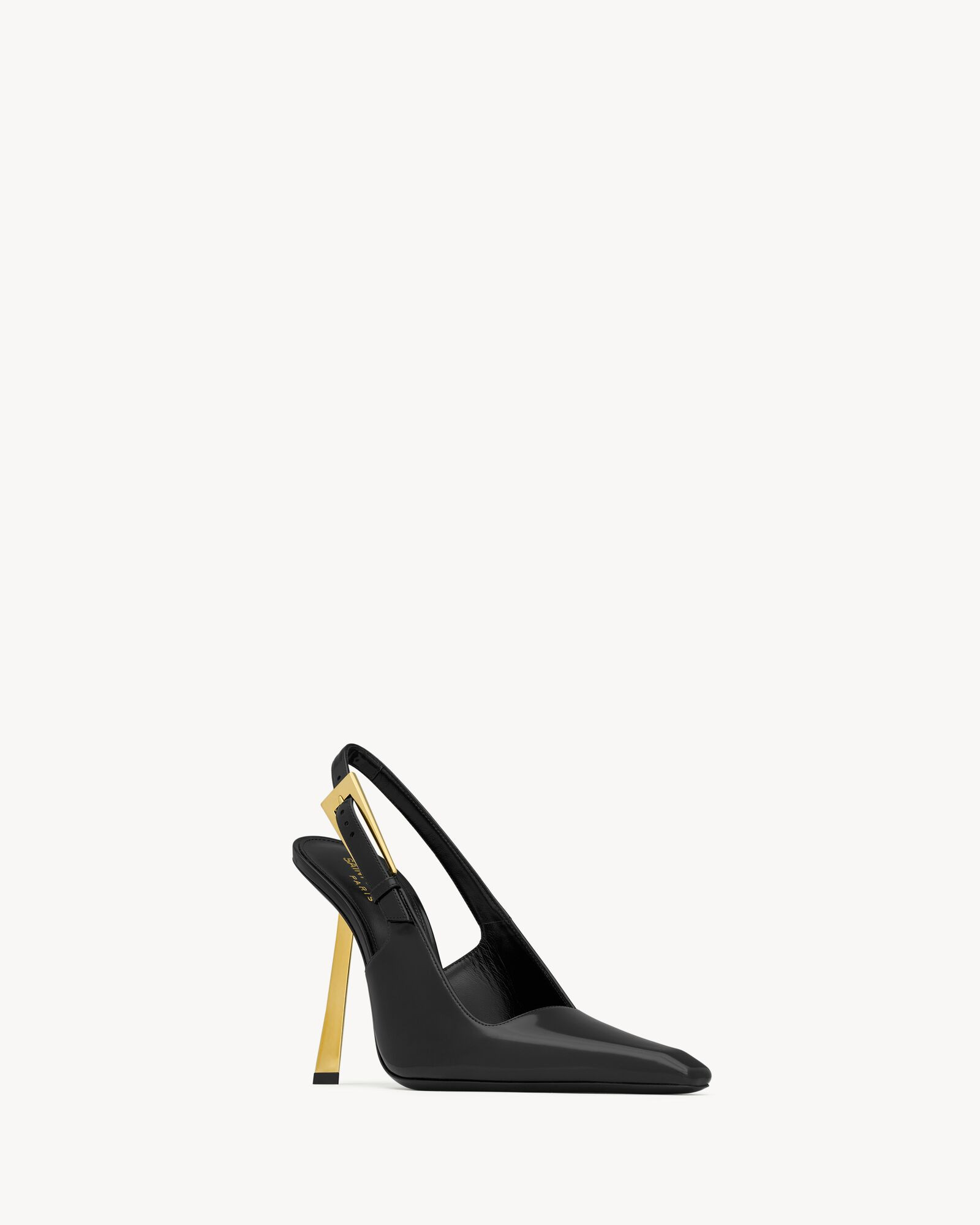LEE slingback pumps in glazed leather | Saint Laurent | YSL.com | Saint Laurent Inc. (Global)