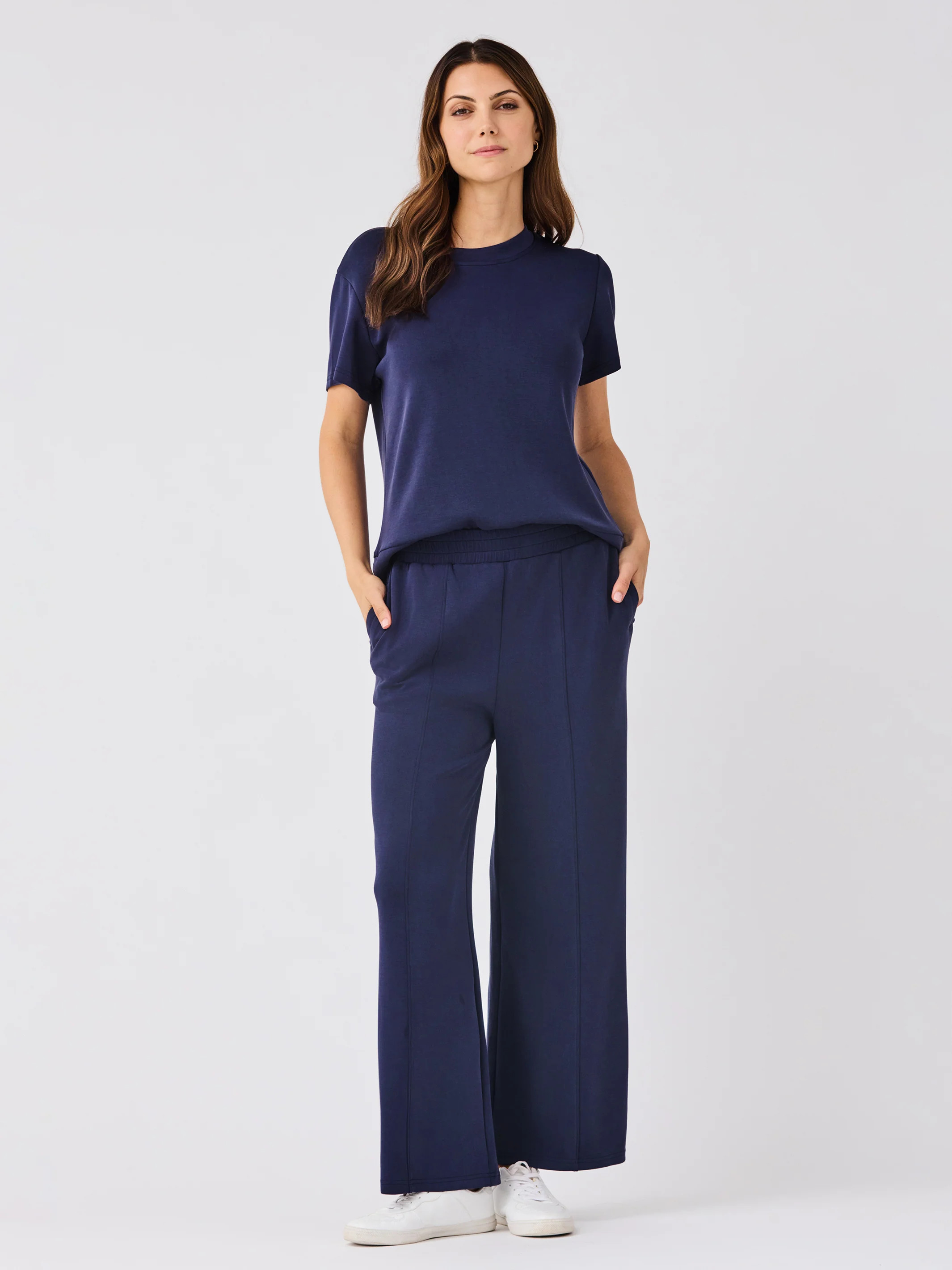 Payton Full-Length Pants | Navy | Mary Square
