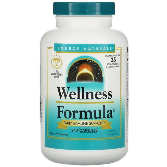 Source Naturals Wellness Formula Vitamin | 240 Caps | Swanson