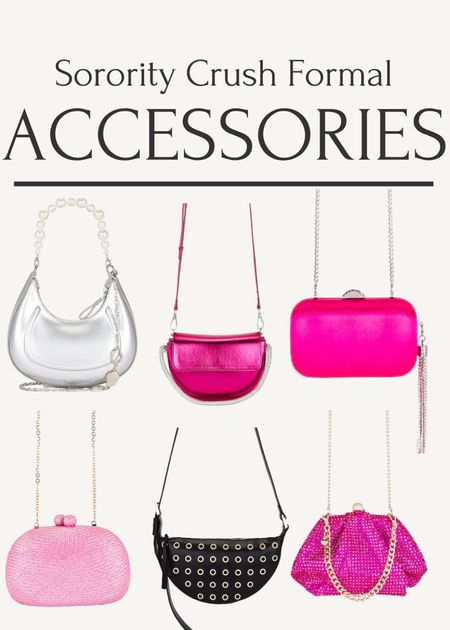 Sorority accessories!! #purseideas #pinkpurse #whitepurse #blackpurse #pursesunder100 #sorority #partypurse #crossbodypurse 

#LTKitbag #LTKU #LTKMostLoved