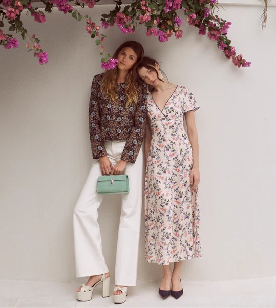 The Virginia Jacket - Black Tapestry Fleur Brocade | Hill House Home US