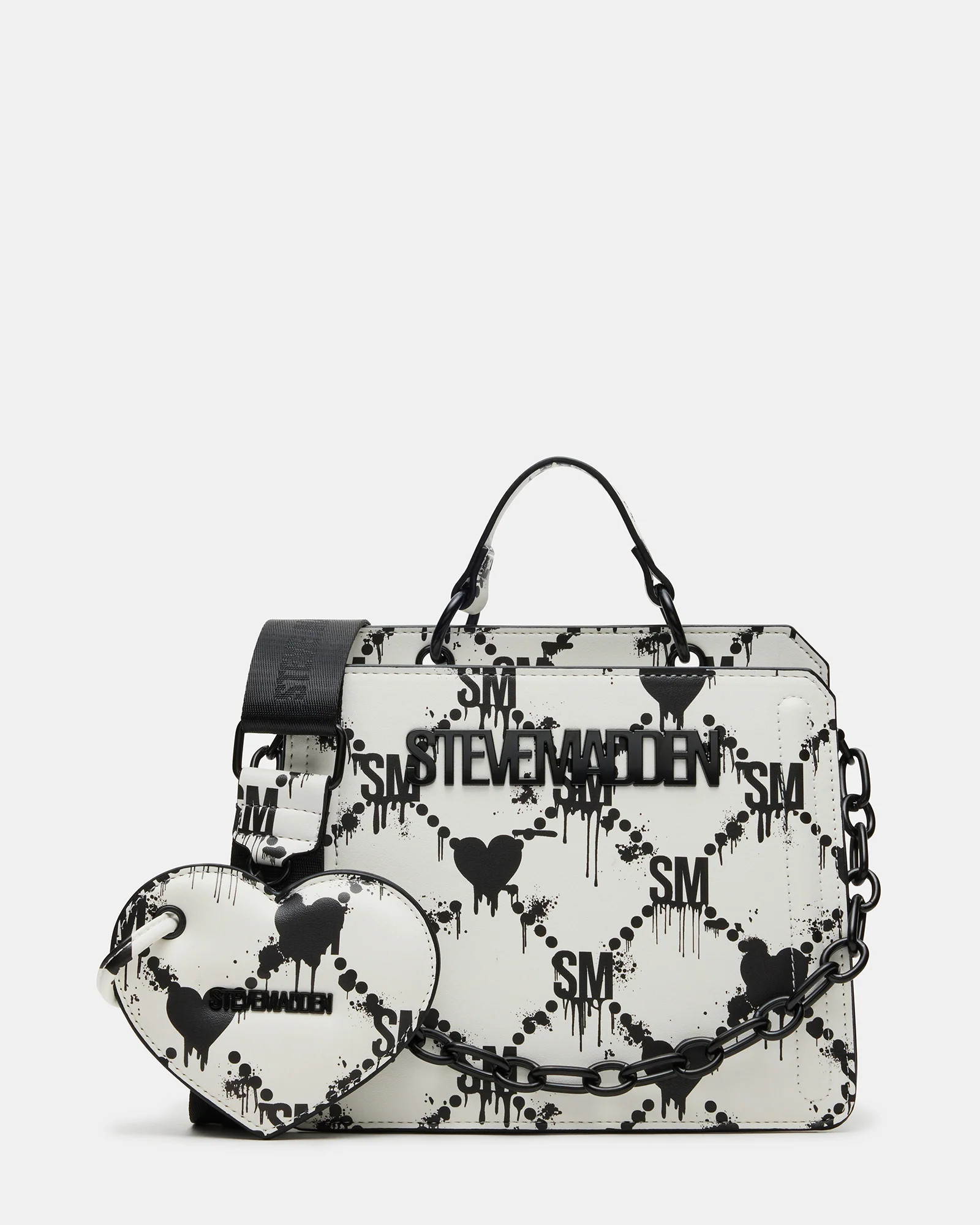 Steve Madden Women's Evelyn Bag Drippy Hearts White/multi - White Multi - Synthetic | Steve Madden (US)