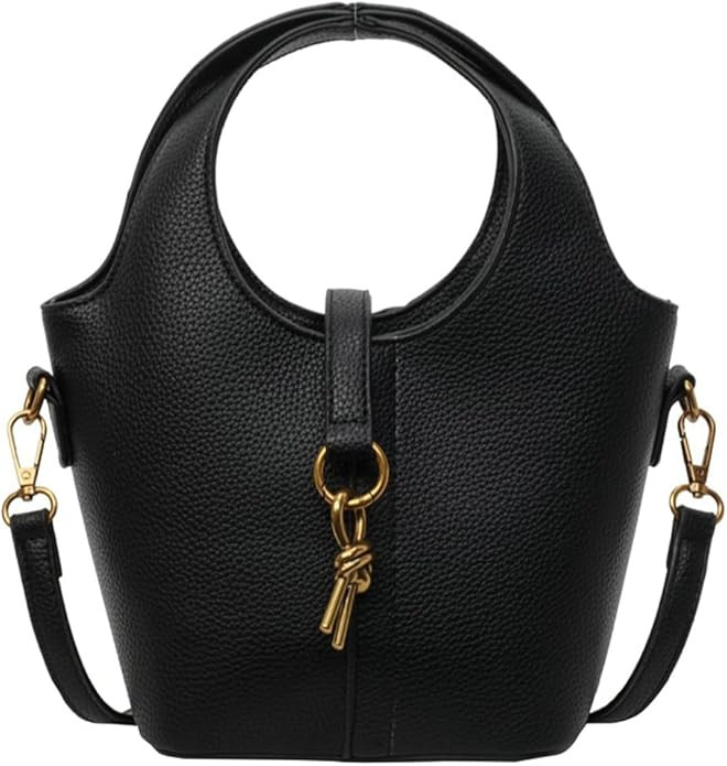 Women's PU Leather Hobo Shoulder Crossbody Bag - Vintage Tote Small Handbag Purse | Amazon (US)
