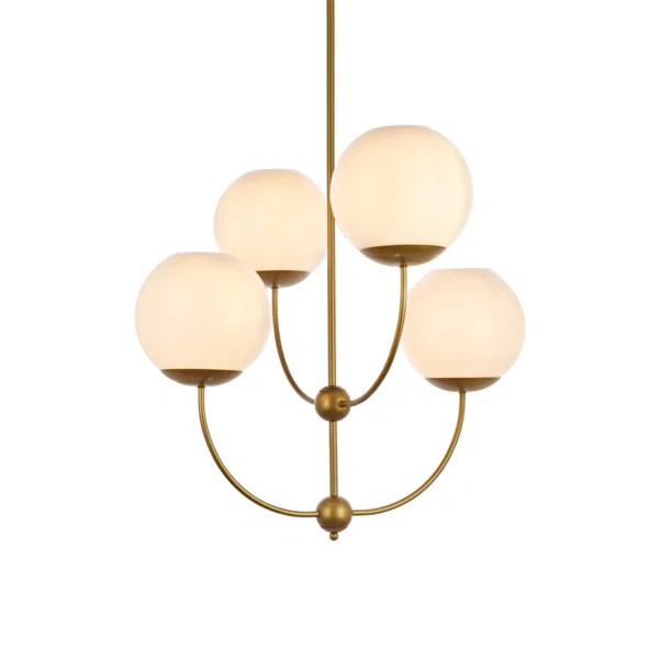Lennon 4 - Light Unique Globe Chandelier | Wayfair Professional