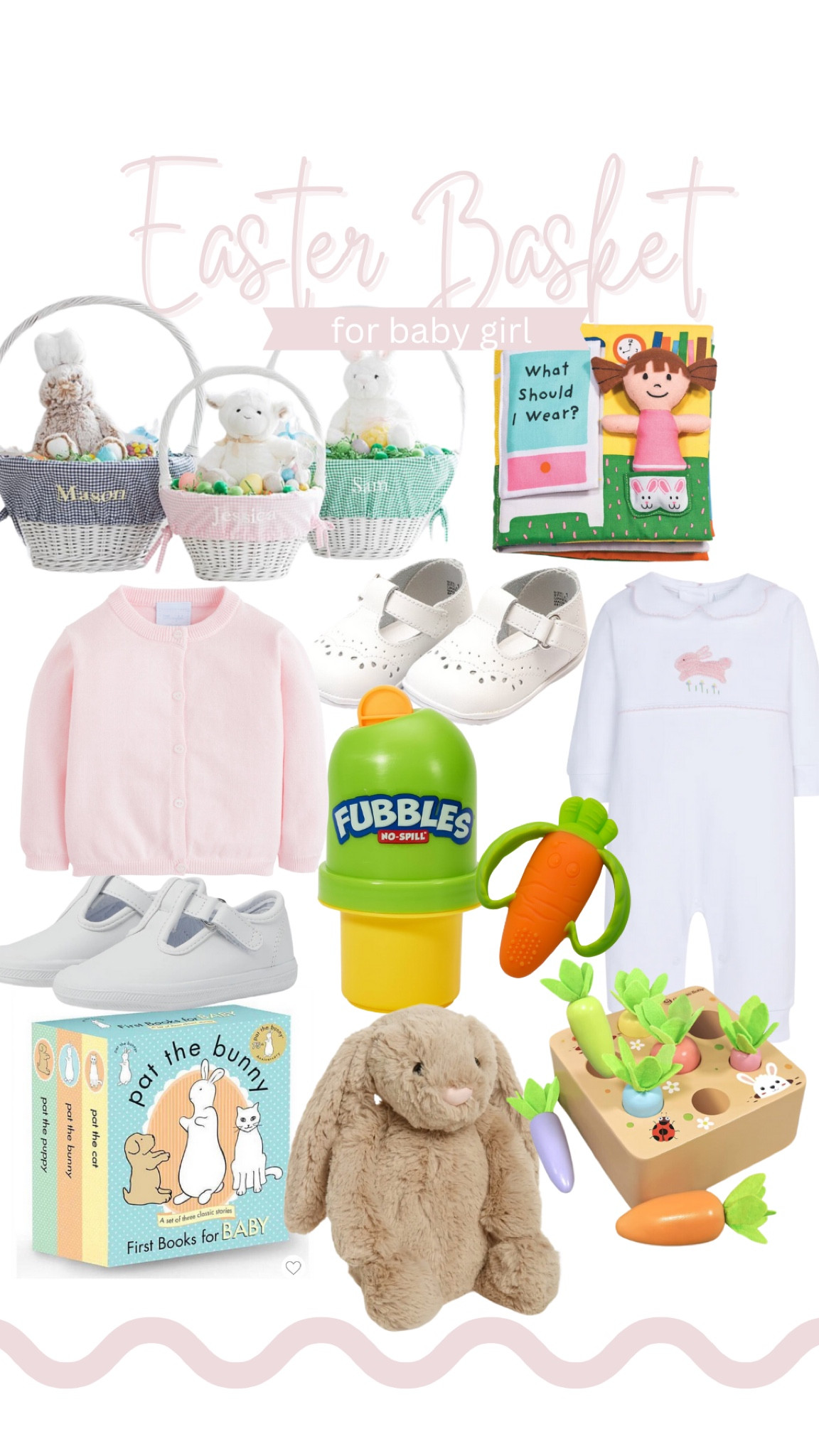 Easter basket for baby girl | Easter basket stuffers | Easter bunny | one year old girl

#LTKSeasonal #LTKkids #LTKbaby