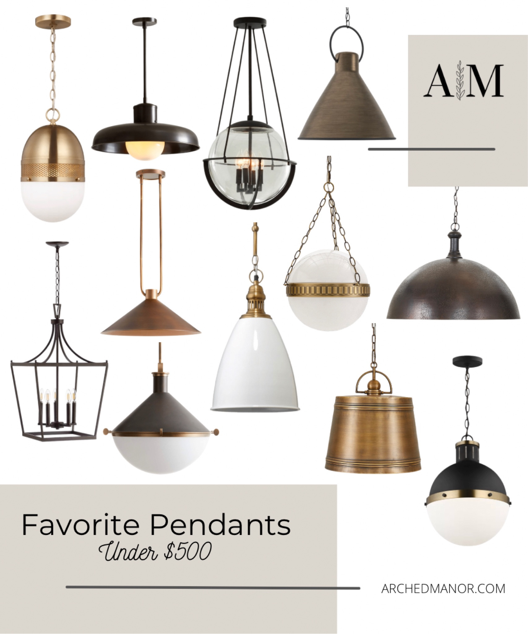 35in Metal Pendant Light curated on LTK