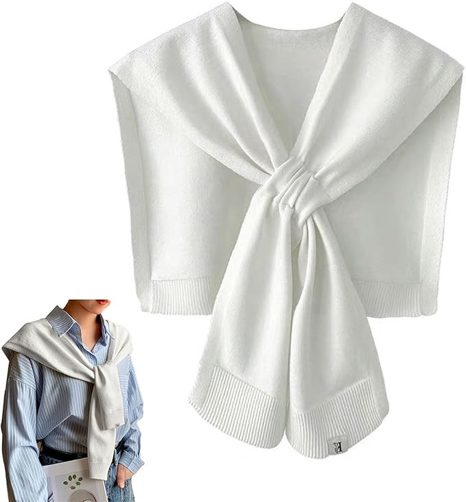 Women's Fashion Knitted Shawl - Khaki Sweater Shawl for Air-Conditioned Rooms | Amazon (US)