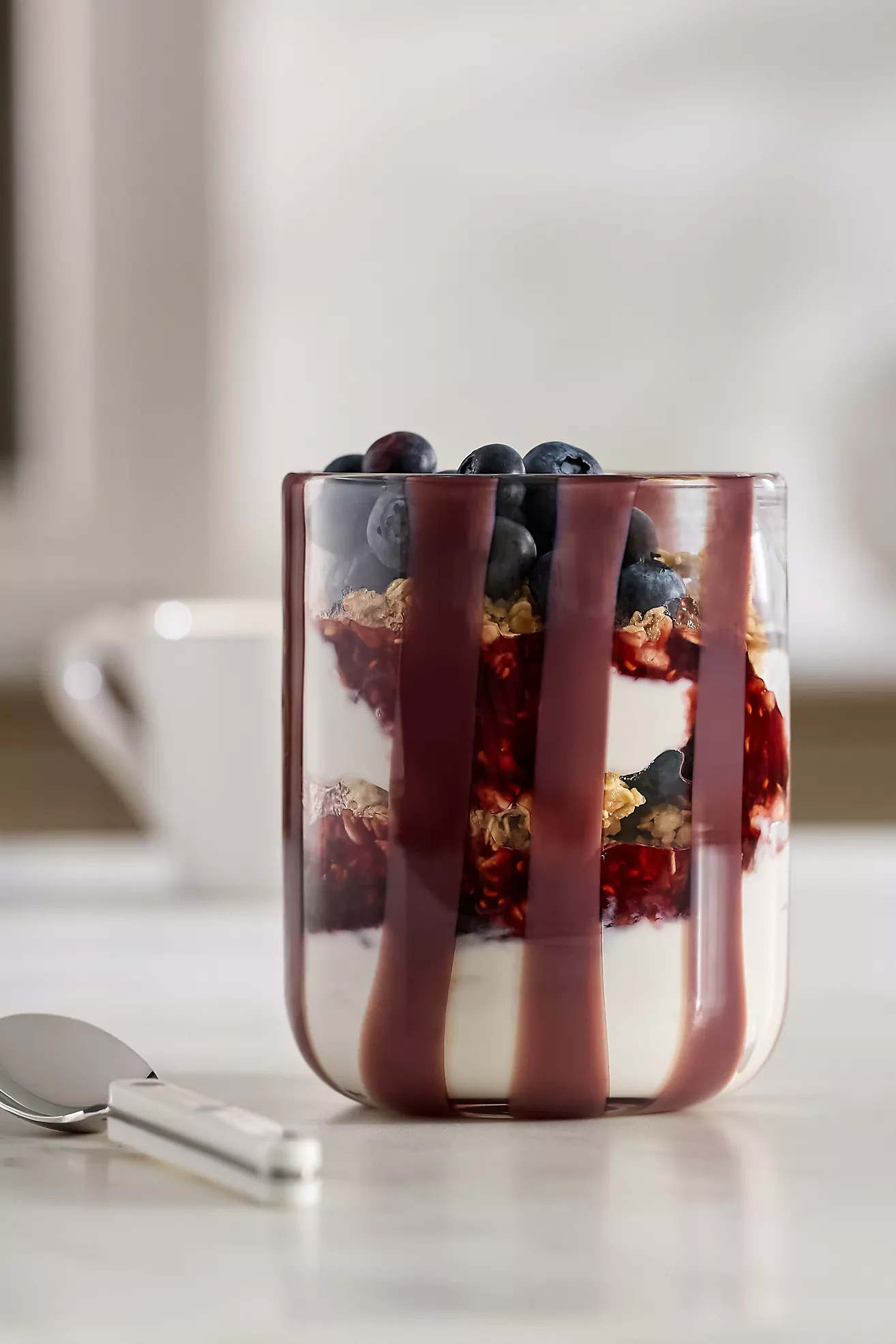 The Ribbon Stripe Juice Glass | Anthropologie (US)