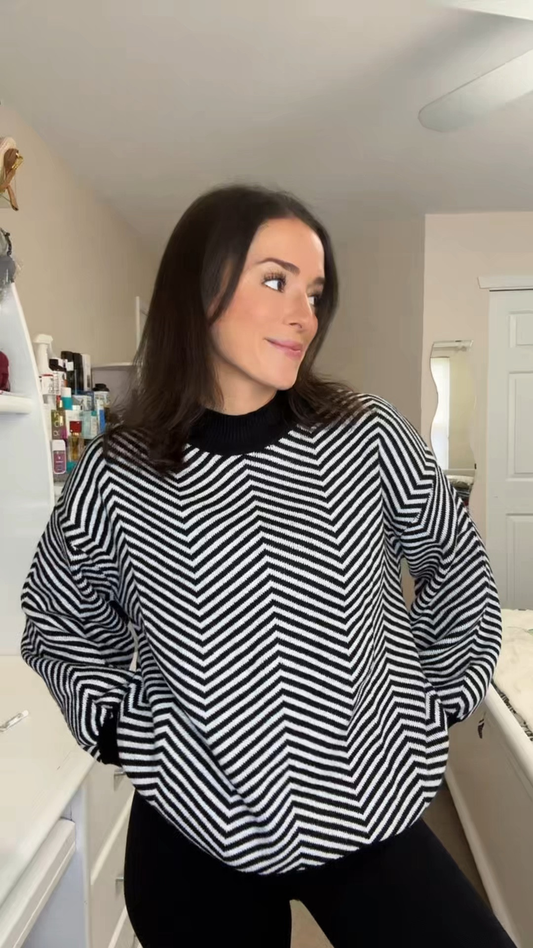 Oversized mock neck sweaters alllll fall >>> size medium :) 

#LTKSeasonal #LTKFallSale #LTKFindsUnder50
