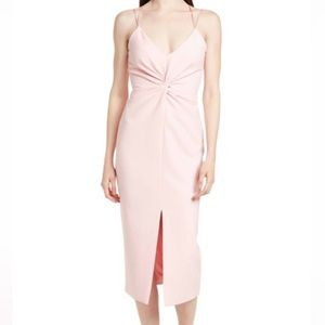 CINQ A SEPT MELEY DRESS color PINK QUARTZback zip closure size 12 | Poshmark