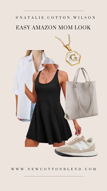 Oversized blouse, size up. 
Athletic dress, size down. 
Initial pendant
Purse is great quality!
Shoes new balance run TTS

Amazon  

#LTKitbag #LTKfindsunder50 #LTKMostLoved