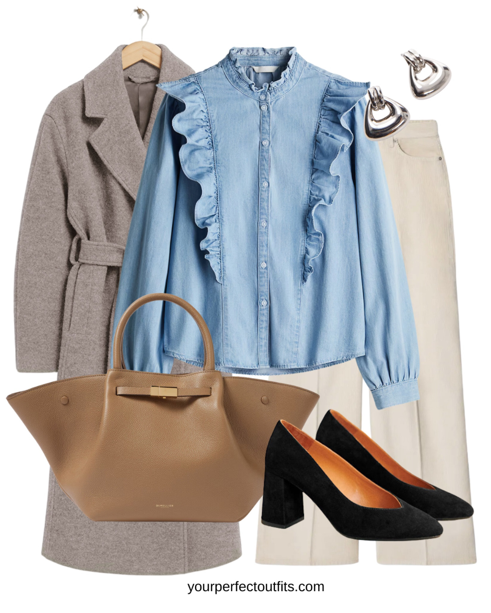 Winter outfits with a gorgeous ruffled blouse 

#LTKWorkwear #LTKOver40 #LTKSeasonal