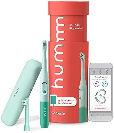 Amazon.com: hum by Colgate Smart Battery Toothbrush Kit, Sonic Toothbrush Handle with 2 Refill He... | Amazon (US)