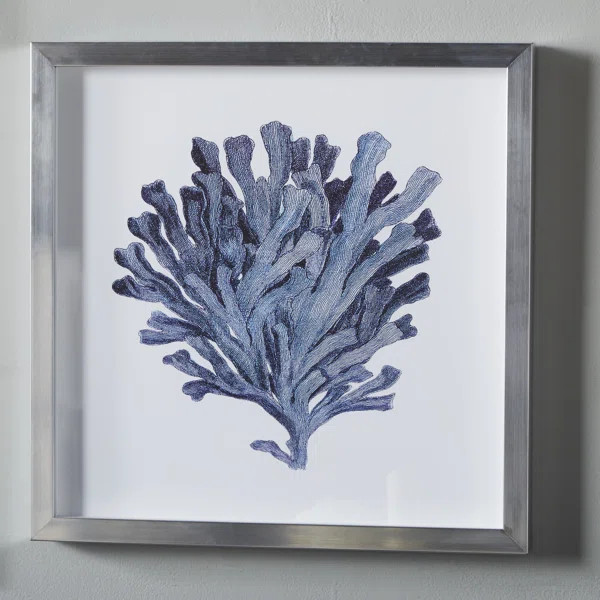 'Indigo Coral III' Shadow Box | Wayfair North America