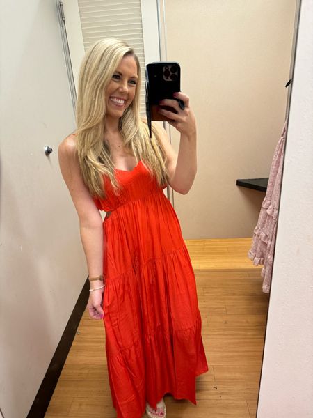 This pretty red dress has small slits on the sides and is on sale today for under $42!

#LTKSaleAlert #LTKStyleTip #LTKParties
