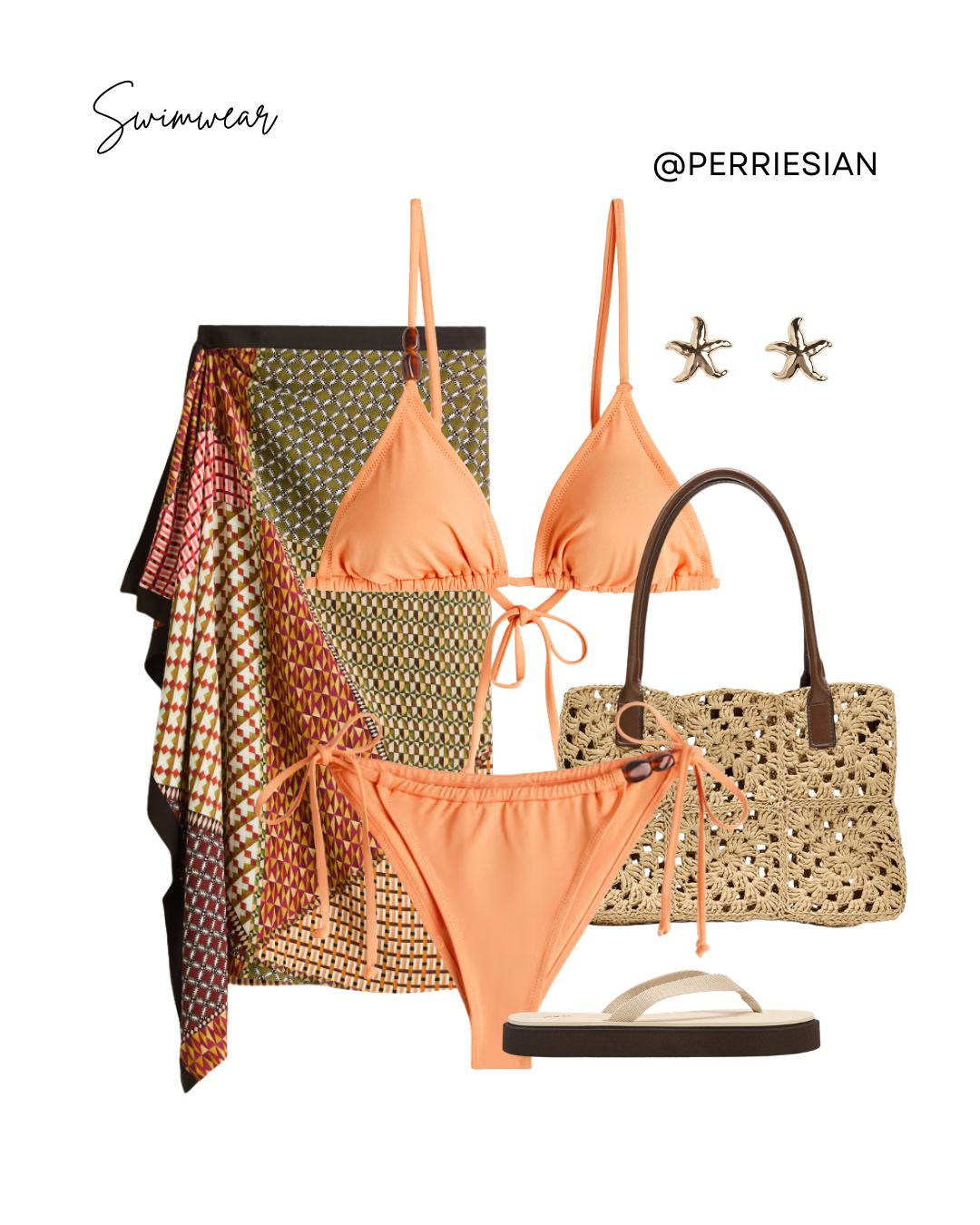Bikini Outfit edit 🌴

Peach Bikini Set, Orange Bikini, Printed Sarong, Crochet Beach Bag, Flip Flops, Gold Starfish Earrings, Summer Swimwear, Beach Holiday Outfit, Poolside Style, Resort Wear, Tropical Vacation Look

#LTKuk #LTKsummer #LTKtravel