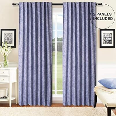 Cotton Clinic Farmhouse Style Window Curtains 2 Panels 50x84, Curtains for Living Room, Curtains ... | Amazon (US)