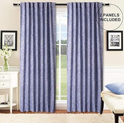 Cotton Clinic Farmhouse Style Window Curtains 2 Panels 50x84, Curtains for Living Room, Curtains ... | Amazon (US)