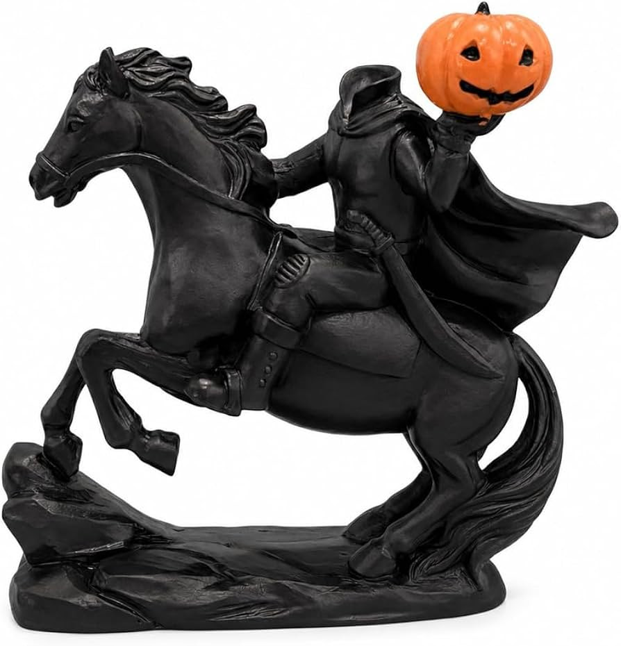 Halloween Headless Horseman Resin Figurine, Antique Bronze Statue | Amazon (US)