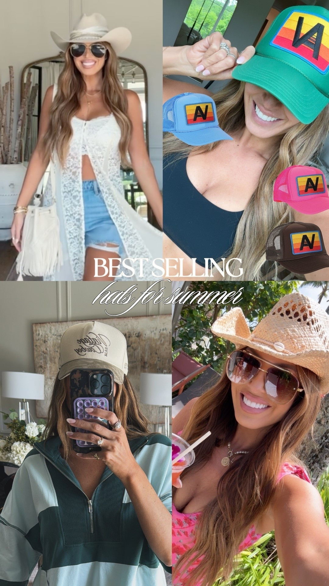 the perfect hats for all summer long 🤍