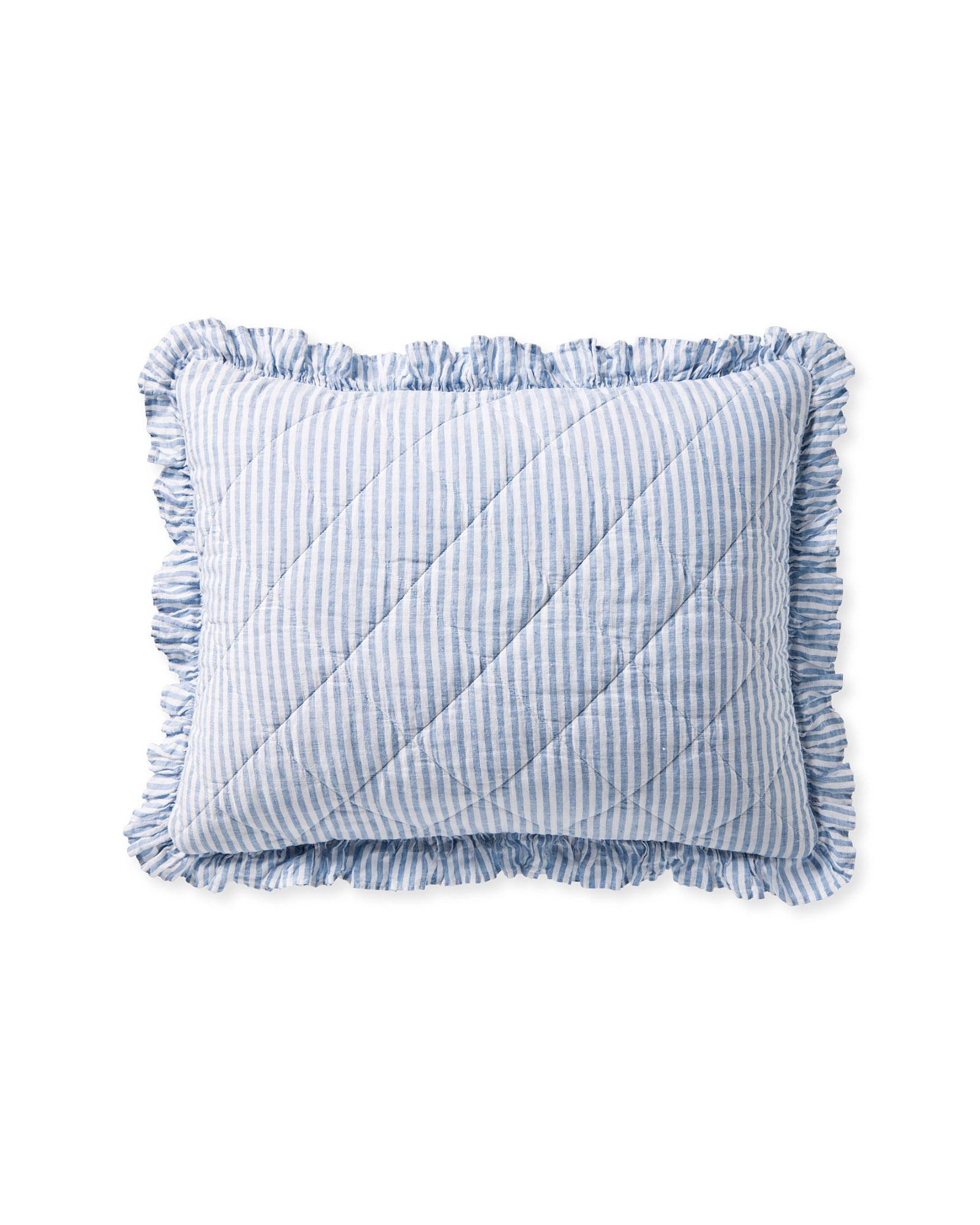 Nantucket Stripe Linen Sham | Serena and Lily