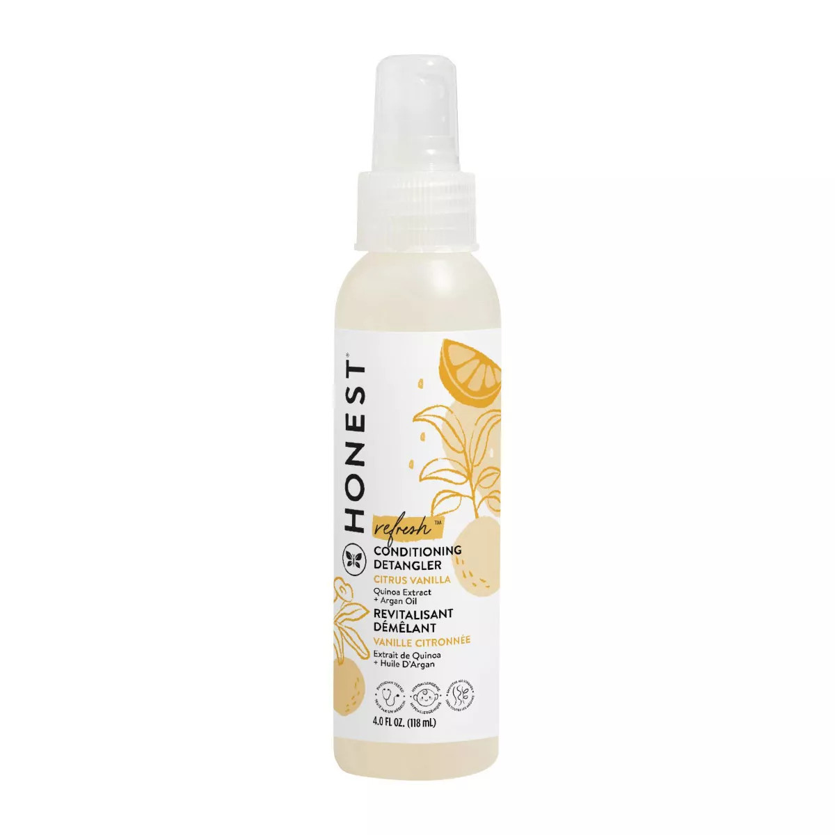 The Honest Company Refresh Conditioning Detangler - Citrus Vanilla - 4 fl oz | Target