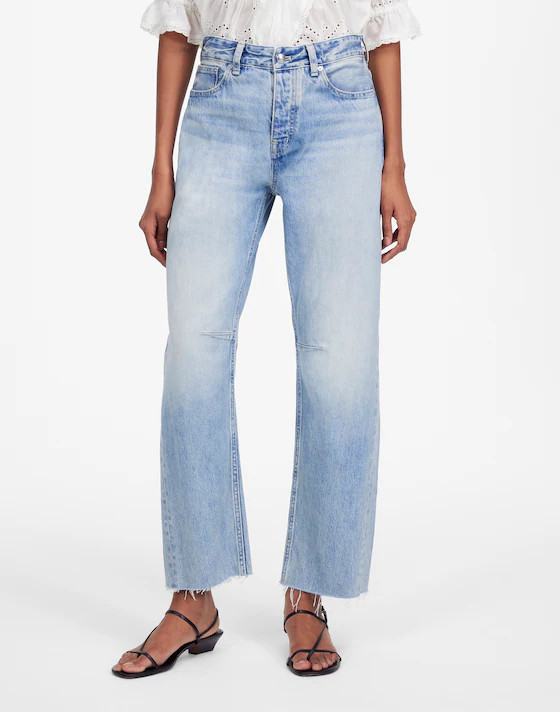 The Petite Darted Barrel-Leg Jean | Madewell | Madewell
