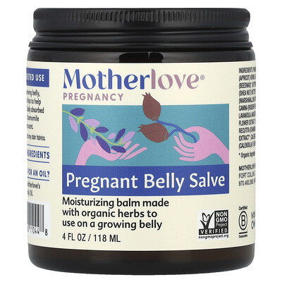 Motherlove, Pregnancy, Pregnant Belly Salve, 4 fl oz (118 ml) | iHerb
