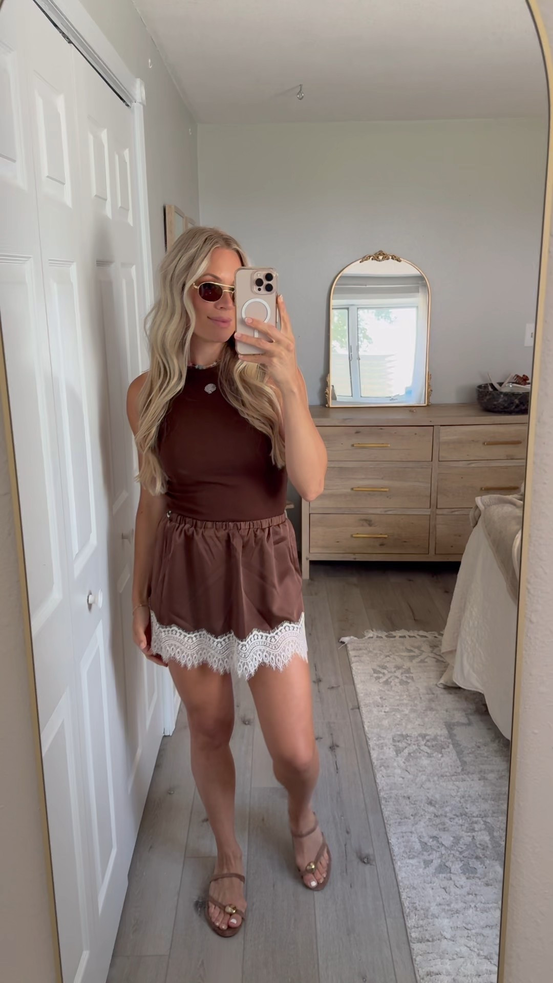 This chocolate $5 target tank is my favorite!  🤎 Wearing small in all items 

#LTKSeasonal #LTKStyleTip #LTKSummerEdit