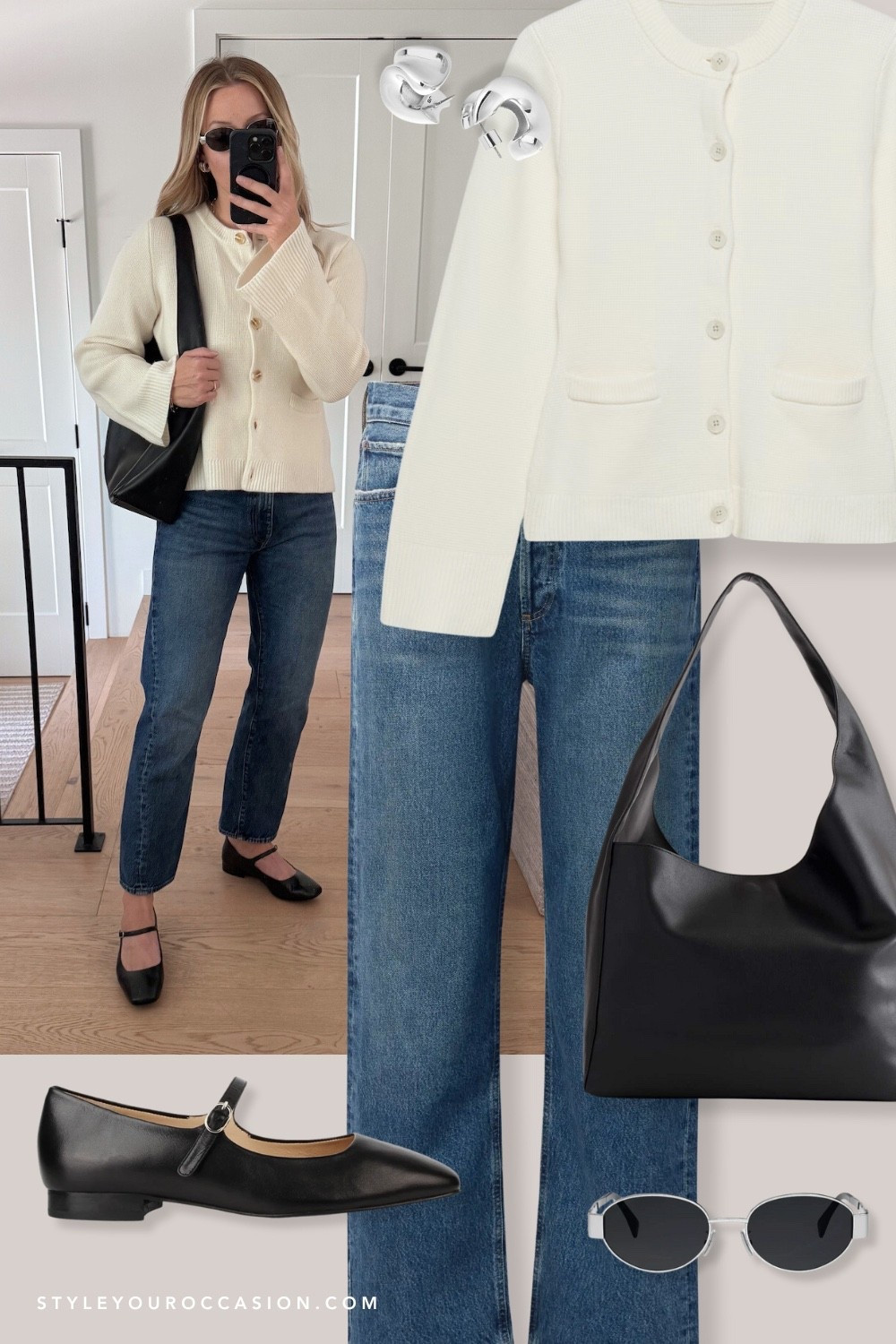 Easy, classy, timeless fall outfit ideas / three cardigan options linked below! 

Fall style, fall look, fall outfits, cashmere cardigan, Mary Jane’s, slouch bag 

#LTKItBag #LTKShoeCrush #LTKSeasonal