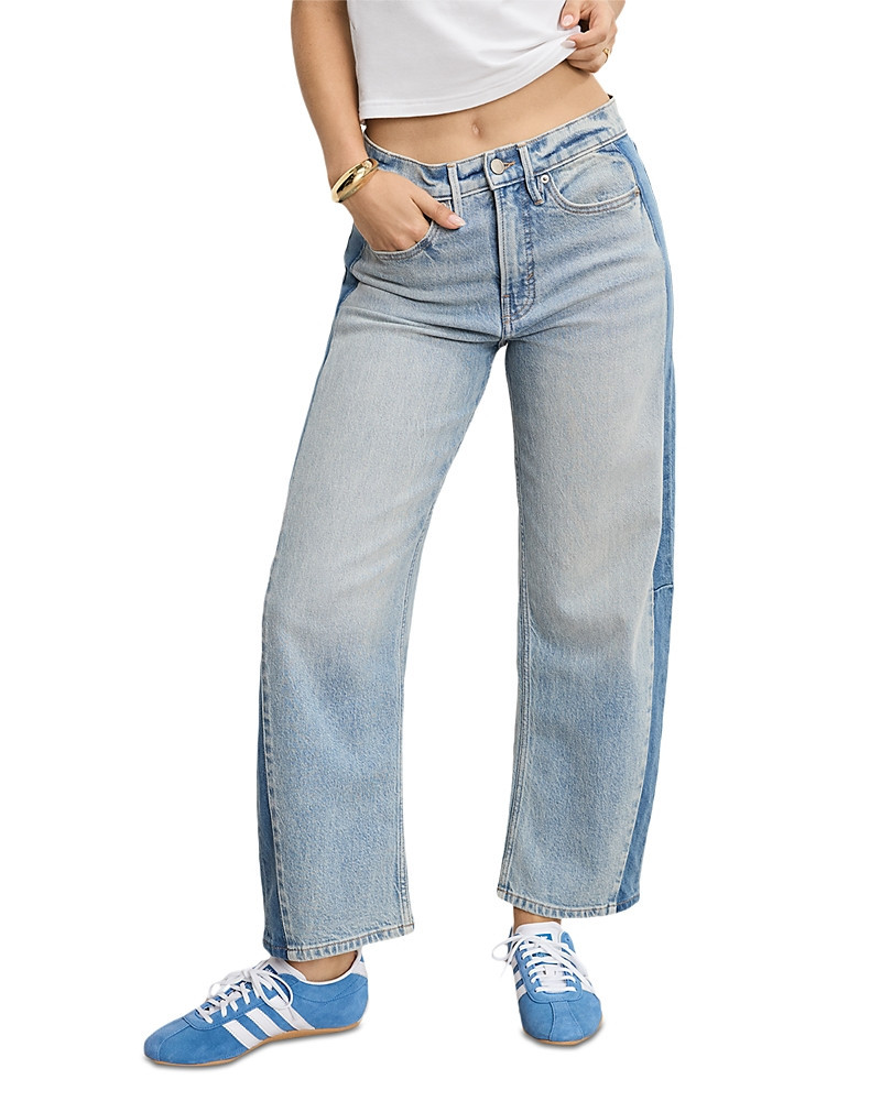 Good American Good Standard Barrel Jeans in Indigo932 | Bloomingdale's (US)