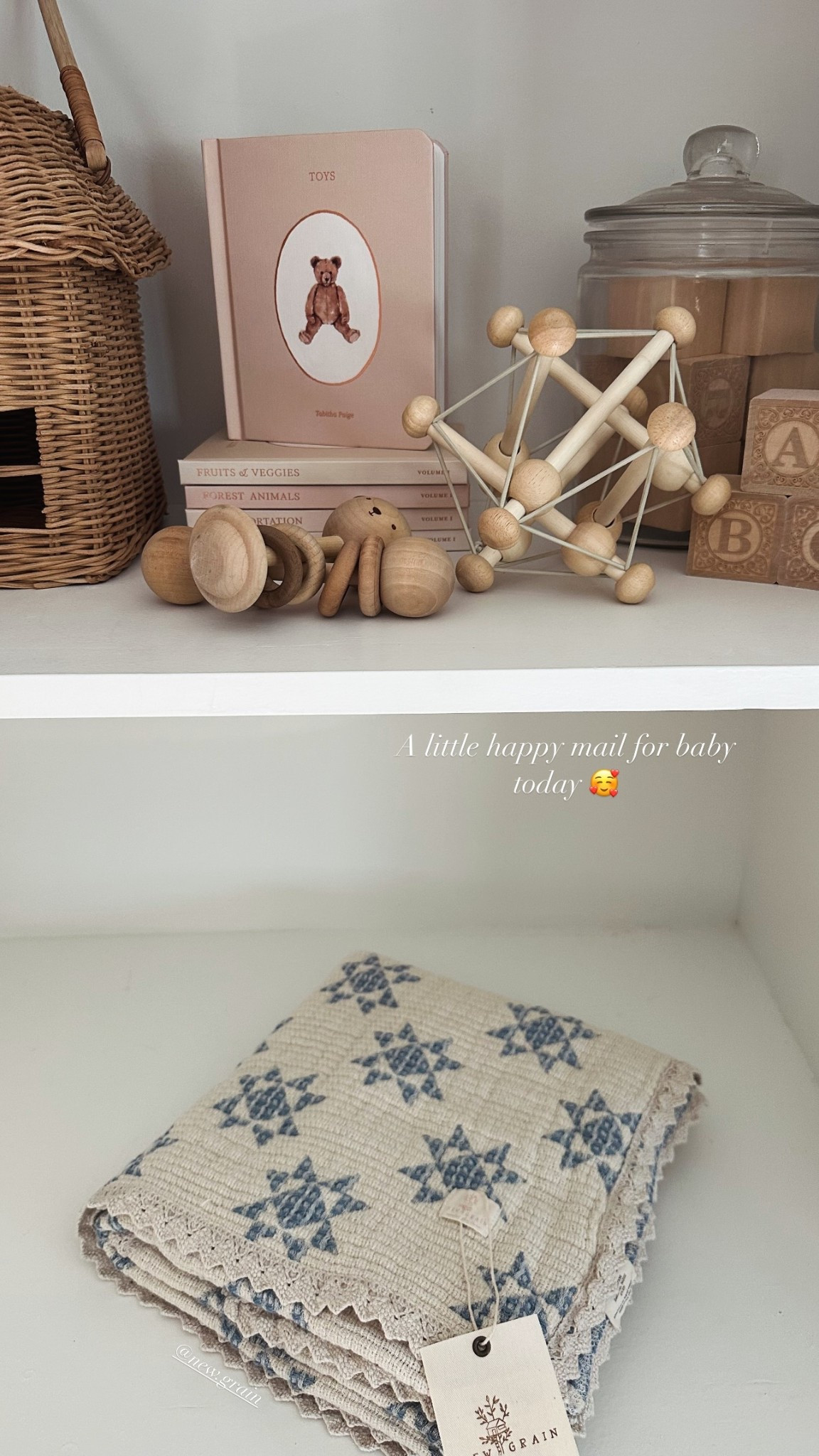 A little happy mail for baby today 🥰

Baby blanket is New Grain 

#LTKBaby #LTKFamily #LTKHome