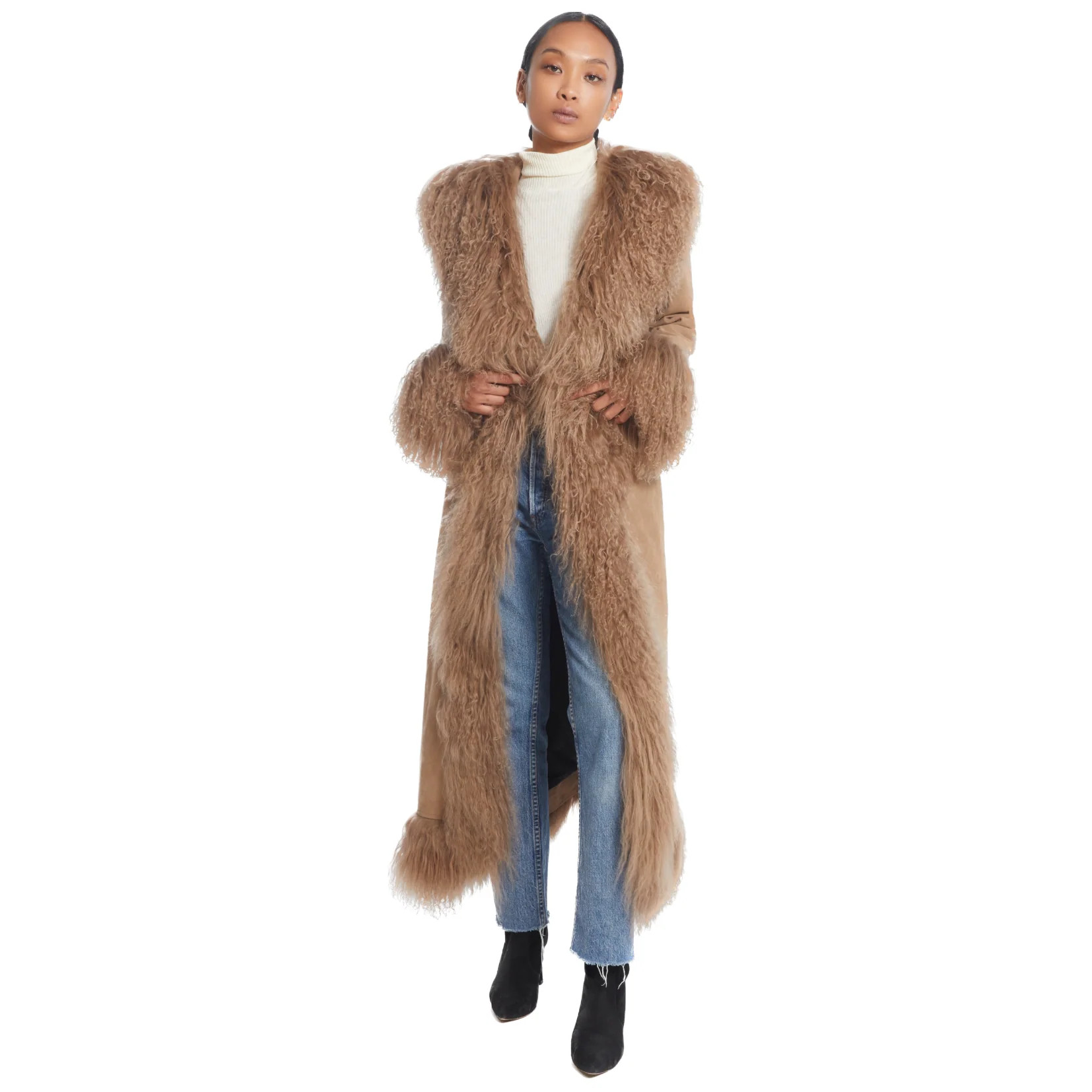 Dorothy Suede Maxi Coat | Susanna Chow